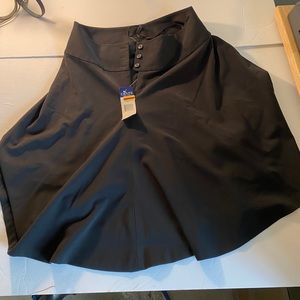 New Women's  Suiting Classic Black Skirt By Chaps size 10